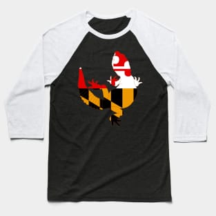 MD Flag African Fat Tailed Gecko Baseball T-Shirt